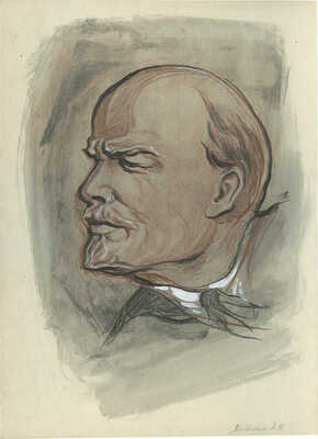 Маторин Михаил Владимирович. Двухсторонняя работа с портретом В.И. Ленина 